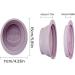 WOTEG Brush Cleaning Mat | Foldable Cosmetic Brushes Scrubber Bowl Washing Tool For Makeup Sponge Powder Puff Cleaning Cosmetics Accessories Purple - Buy Online on GoSupps.com