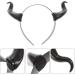 Lurrose Black Devil Horn Headband Demon Horns Headband Black Horn Headpiece Black Horns Accessory Halloween Costume for Party Halloween Cosplay - Buy Online on GoSupps.com