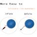 Small 6 inch Exercise Ball for Pilates | Barre & Yoga Mini Stability Ball with Pump for Women | Fitness & Physical Therapy PT - Blue - Buy Online on GoSupps.com