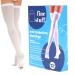 Ted Hose Compression Stockings Thigh high Compression Socks Men and Women 15-20 mmHg Anti Embolism Stockings Post Surgery ted Hose Stockings Thigh high Medical Compression Stockings (Large)