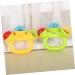 Toyandona 15 STK Hand Bell Soft Bite Toy for Toddlers | Baby Shake Bell Toy for Sensory Play - Buy Online on GoSupps.com