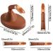 Flexible 3-Finger Brown Practice Hand for Acrylic Nails - False Nail Training Mannequin - Buy Online on GoSupps.com