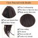 Hair Accessories 12inches Women's Mid-length Hair Ponytail Small Braid Claw Clip Ponytail Extension Long Straight Wig Bun Hair Pieces For Women(4) 12 inch 4 - Buy Online on GoSupps.com