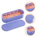 FOMIYES Makeup Brush Cleaning Mat & Holder | Purple Brush Cleaner Pad & Organizer for Flawless Makeup - Buy Online on GoSupps.com