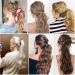 FAELBATY Hair Extensions Ponytail Synthetic Magic Paste Wrap Around Ponytail Long Curly Wave Heat Resistant Clip in Ponytail Hair Extensions for Women(20Inch 4#) ponytail-4# - Buy Online on GoSupps.com