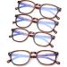 Vecien Reading Glasses 4-Pack | Blue Light Filter | Anti-Eyestrain | 3.5x Magnification | Stylish & Comfortable for Men & Women - Buy Online on GoSupps.com