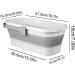 Basin Bucket - Portable Folding Basin Pail Multifunctional Rectangle Portable Space Saving Basin Bucket for Camping Fishing RV - Buy Online on GoSupps.com