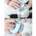 Pet Hair Grooming Massage Comb | Cat Dog Shedding Brush | Matted Fur Remover | Blue Shell Comb - Buy Online on GoSupps.com