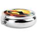 Sunrise Mountain Round Pill Box - Portable 3-Compartment Organizer for Travel & Purse - Buy Online on GoSupps.com
