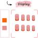 24Pcs Short Square Nude Pink French False Nails - Elegant Glossy Ballerina Design for Women & Girls | Acrylic Full Cover Press-on Nails for Manicure Decoration - Buy Online on GoSupps.com
