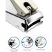Cuspid Stainless Steel Nail Clippers with Nano Nail File - Ideal for Thick Nails | Perfect for Men, Women, and Seniors - Buy Online on GoSupps.com