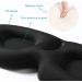 Tim & Tina 3D Sleep Eye Mask Blindfold - Light Blocking Soft Covers for Men Women, Adjustable Strap, Ideal for Travel, Nap, Yoga - 3D Black - Buy Online on GoSupps.com