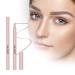 Microblading Eyebrow Pencil Upgraded 3d Waterproof Eyebrow Pencil Magic Eyebrow Pencil Contouring Pen Long Lasting 4 Tipped Precise Brow Pen(Light Brown) lightbrown