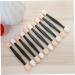 CANIGHT 50 Pcs Eyeshadow Double Ended Makeup Brush Sponge Applicator Double Sided Makeup Brush Black Size 1 Black - Buy Online on GoSupps.com