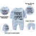 Culbutomind Baby Twins Bodysuit Blue BFT 0-3 Months - Born Together Friends Forever Unisex Romper Set with Hat - Newborn Cute Outfit - Buy Online on GoSupps.com