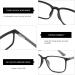 ZENOTTIC Blue Light Blocking Glasses Reading Glasses for Men Square Frame Readers Anti Glare Sport Computer Glasses Black 3.5 x - Buy Online on GoSupps.com