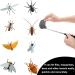 Flying Gossip Telescopic Fly Swatter Set - 3 Collapsible Insect Swatters for Mosquitoes & Flying Bugs | Black Color - Buy Online on GoSupps.com