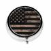 IBILIU Medicine Pill Case American Flag with Desert Camouflage Portable Pill Box for Pocket Metal Medicine Vitamin Organizer 3 Compartment Sort-0006 2 x 2 Inch