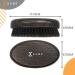 Kobe Palm Men's Military Style Boar Bristle Hair/Beard Brush - Hand-Sized Beard Care Tool for Men - Dark Ash - Buy Online on GoSupps.com