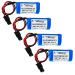 4-Pack 3V 1756-BA2 BR2/3A-AB PLC Battery 1800mAh Replacement for Allen Bradley Non-Rechargeable