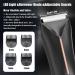Buy Electric Body Hair Trimmer - LED Display USB Charging Waterproof with 4 Length Combs - Buy Online on GoSupps.com