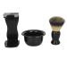 Premium Beard Foam Brush Set for Men | Nylon Hair Brush & Stand - Perfect Daily Grooming Tool - Buy Online on GoSupps.com