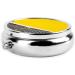 Mustard Yellow & Black Mini Round Pill Box | 3 Compartment Travel Organizer | Portable Medicine Case for Home & Office - Buy Online on GoSupps.com