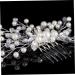 Beaupretty Hair Comb Tiara Bridal Headpiece Wedding Hair Combs Bride White Accessories Pearl Headdress Accessories - Buy Online on GoSupps.com