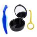 Denture Box Aligner Removal Tool Retainer Box Retiner Container Partial Tooth Box Dental Bracket Box Hard Denture Brush Denture Cleaning Set Dentures Cleaning Case With Denture Brush
