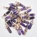 RVBLRDSE natural stone pendant 20pcs/lot Natural Stone Amethysts Hexagonal Pendants for Jewelry Making Pendant Pendant Opal stone - Buy Online on GoSupps.com