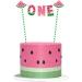 CZolden Watermelon Cake Toppers Kits One in a Melon Cupcake Topper Baby Shower 1st Birthday Supplies Watermelon Birthday Party Supplies - Buy Online on GoSupps.com