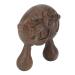 Verdant Touch Wide Tooth Massage Combs Sandalwood Facial Massage Comb Tiger Shape Portable Wooden Massager for Face and Body