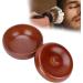 Plplaaoo Wooden Shaving Soap Bowl for Men - Artisan Shaving Shell with Lid | Premium Shaving Accessories for Soap & Cream - Buy Online on GoSupps.com