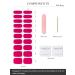 Buy Semi Cured Gel Nail Strips (Pink Berry) - 20 PCS | Salon Quality Gel Nail Stickers | Easy to Use UV Light Required - Buy Online on GoSupps.com
