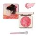 Soft embossed cheek powder blush palette embossed cheek blush matte face powder blush palette natural makeup radiant finish(Rosado)