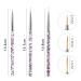 Peutpy 3-Piece Nail Art Liner Brush Set - Professional Acrylic & UV Gel Detailing Tools for Manicure & Nail Salon Accessories - Buy Online on GoSupps.com