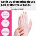 GEN'C B AUTY Anti UV Gloves Anti UV Light Fingerless Manicure Gloves Multicolors 1 pair Pink - Buy Online on GoSupps.com