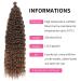 Deep Twist Crochet Hair | Ombre Kinky Curl Braided Extensions | 26 Inch Water Shaft Twist Hair Bundles - 3 Packs T4/10# - Buy Online on GoSupps.com