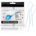 Super Floss Threaders Periodontal Floss Orthodontic Threader Ultraclean Access Tool for Daily Care of Periodontal Disease and Gum Health for Implant Bridge and Braces 30PCS