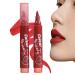 Lipstick Highlighter Matte Red Tinted Applicator Smudge Resistant Long Lasting Tinted Lip Color for Women and Girls