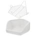 BESPORTBLE Rabbit Toilet Small Animal Potty Tray Guinea Pig Potty Trainer Guinea Bedding Litter Ceramics White 30X26X12.5cm White