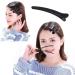 Deolven Hair Clips - 12 Professional Plastic Hairdresser Accessories for Women & Girls | 7.8cm Black Styling Salon Tools - Buy Online on GoSupps.com