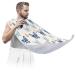 Beard Bib Apron Beard Bib Hair Catcher for Men Shaving and Trimming Non-Stick Waterproof Beard Cape Grooming Cloth Dogs Anchor