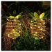 Solar Pineapple Light Hanging Waterproof Copper Wire Light Outdoor Party Lamp Wedding Garden Christmas Holiday Atmosphere Lights (Color : 2PCS) (2pcs)