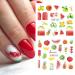 Fruit Lemon Watermelon Nail Stickers - Tropical Summer Nail Art Decals for Women and Girls - Buy Online on GoSupps.com