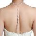 FXmimior Bridal Jewelry Backdrop Necklace - Exquisite Rhinestone Back Chain Jewelry for Women | Perfect Wedding Accessory - Buy Online on GoSupps.com