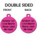 Cat Pet Collar Charm - Outdoor Cat I Live Nearby Please Leave Me Alone - Double Sided (Pink) - Buy Online on GoSupps.com