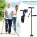 Foldable Crutch Walk Auxiliary Walking Stick with LED Light Ultralight Aluminum Alloy Double Soft Grip Crutch Crutches Hello Independence - Buy Online on GoSupps.com