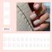 24Pcs Glitter Short Square Fake Press on Nails - Glossy Full Cover Stick on Nails - Buy Online on GoSupps.com