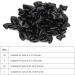 Biitfuu 100pcs Cat Claw Caps - Soft Nail Protectors Adhesive XS in Cool Black - International Shipping Available - Buy Online on GoSupps.com